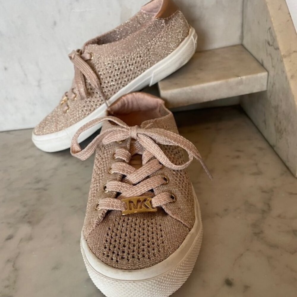 MICHAEL KORS Ima Knit Blush Girl Sneaker Tennis Shoe Girl 1